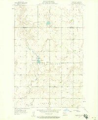 Makoti SW North Dakota Historical topographic map, 1:24000 scale, 7.5 X 7.5 Minute, Year 1956