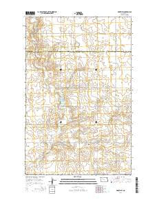 Makoti SW North Dakota Current topographic map, 1:24000 scale, 7.5 X 7.5 Minute, Year 2014