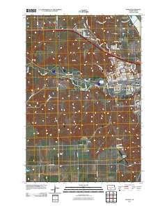 Mandan North Dakota Historical topographic map, 1:24000 scale, 7.5 X 7.5 Minute, Year 2011