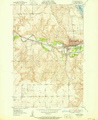 Mandan North Dakota Historical topographic map, 1:24000 scale, 7.5 X 7.5 Minute, Year 1951