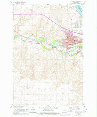 Mandan North Dakota Historical topographic map, 1:24000 scale, 7.5 X 7.5 Minute, Year 1962