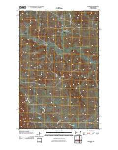 Mandaree North Dakota Historical topographic map, 1:24000 scale, 7.5 X 7.5 Minute, Year 2011