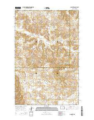 Mandaree North Dakota Current topographic map, 1:24000 scale, 7.5 X 7.5 Minute, Year 2014