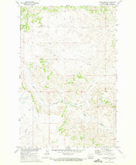 Mandaree NE North Dakota Historical topographic map, 1:24000 scale, 7.5 X 7.5 Minute, Year 1970