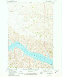 Mandaree SE North Dakota Historical topographic map, 1:24000 scale, 7.5 X 7.5 Minute, Year 1970