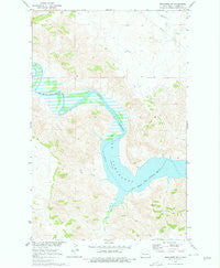 Mandaree SW North Dakota Historical topographic map, 1:24000 scale, 7.5 X 7.5 Minute, Year 1970