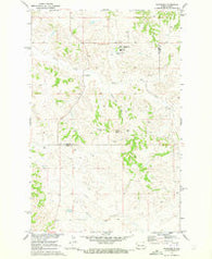 Mandaree North Dakota Historical topographic map, 1:24000 scale, 7.5 X 7.5 Minute, Year 1970