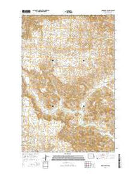 Mandaree NE North Dakota Current topographic map, 1:24000 scale, 7.5 X 7.5 Minute, Year 2014