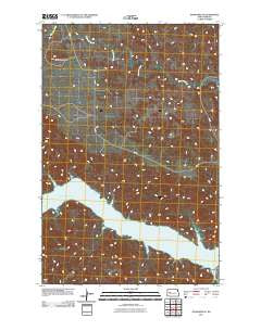 Mandaree SE North Dakota Historical topographic map, 1:24000 scale, 7.5 X 7.5 Minute, Year 2011