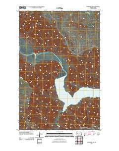 Mandaree SW North Dakota Historical topographic map, 1:24000 scale, 7.5 X 7.5 Minute, Year 2011