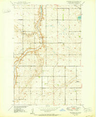 Manfred NW North Dakota Historical topographic map, 1:24000 scale, 7.5 X 7.5 Minute, Year 1950