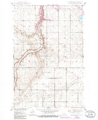 Manfred NW North Dakota Historical topographic map, 1:24000 scale, 7.5 X 7.5 Minute, Year 1950