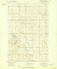 Manfred SE North Dakota Historical topographic map, 1:24000 scale, 7.5 X 7.5 Minute, Year 1950