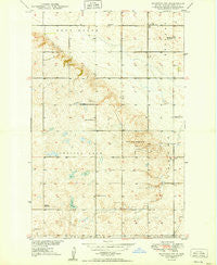 Manfred SW North Dakota Historical topographic map, 1:24000 scale, 7.5 X 7.5 Minute, Year 1949