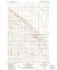 Manfred SW North Dakota Historical topographic map, 1:24000 scale, 7.5 X 7.5 Minute, Year 1950