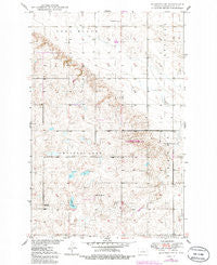 Manfred SW North Dakota Historical topographic map, 1:24000 scale, 7.5 X 7.5 Minute, Year 1950