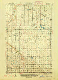 Manfred North Dakota Historical topographic map, 1:62500 scale, 15 X 15 Minute, Year 1948