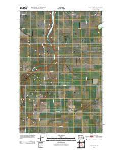 Manfred NW North Dakota Historical topographic map, 1:24000 scale, 7.5 X 7.5 Minute, Year 2011