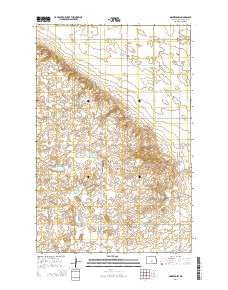 Manfred SW North Dakota Current topographic map, 1:24000 scale, 7.5 X 7.5 Minute, Year 2014