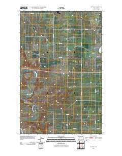 Manitou North Dakota Historical topographic map, 1:24000 scale, 7.5 X 7.5 Minute, Year 2011