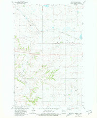 Manitou North Dakota Historical topographic map, 1:24000 scale, 7.5 X 7.5 Minute, Year 1981