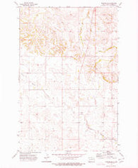Manning SE North Dakota Historical topographic map, 1:24000 scale, 7.5 X 7.5 Minute, Year 1973