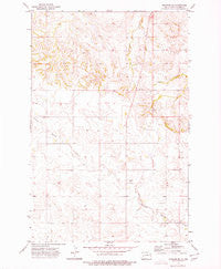 Manning SE North Dakota Historical topographic map, 1:24000 scale, 7.5 X 7.5 Minute, Year 1973