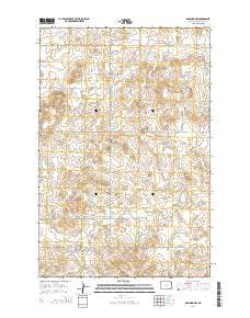 Manning NW North Dakota Current topographic map, 1:24000 scale, 7.5 X 7.5 Minute, Year 2014