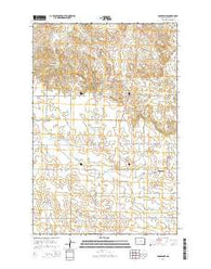 Manning SE North Dakota Current topographic map, 1:24000 scale, 7.5 X 7.5 Minute, Year 2014