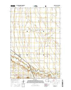 Mantador North Dakota Current topographic map, 1:24000 scale, 7.5 X 7.5 Minute, Year 2014