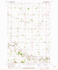 Mantador North Dakota Historical topographic map, 1:24000 scale, 7.5 X 7.5 Minute, Year 1964