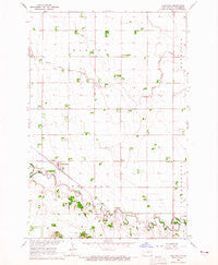 Mantador North Dakota Historical topographic map, 1:24000 scale, 7.5 X 7.5 Minute, Year 1964