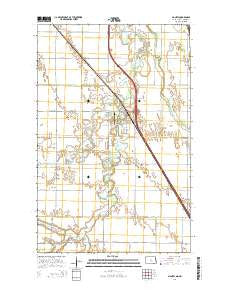 Manvel North Dakota Current topographic map, 1:24000 scale, 7.5 X 7.5 Minute, Year 2014