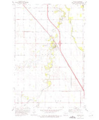 Manvel North Dakota Historical topographic map, 1:24000 scale, 7.5 X 7.5 Minute, Year 1973