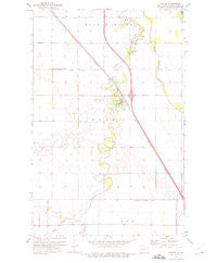 Manvel North Dakota Historical topographic map, 1:24000 scale, 7.5 X 7.5 Minute, Year 1973