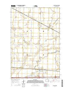 Mapleton North Dakota Current topographic map, 1:24000 scale, 7.5 X 7.5 Minute, Year 2014