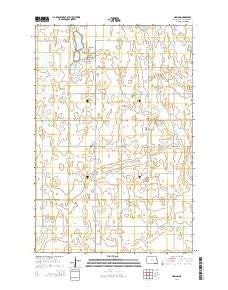 Marion North Dakota Current topographic map, 1:24000 scale, 7.5 X 7.5 Minute, Year 2014