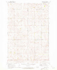 Marion NW North Dakota Historical topographic map, 1:24000 scale, 7.5 X 7.5 Minute, Year 1970