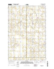 Marion NW North Dakota Current topographic map, 1:24000 scale, 7.5 X 7.5 Minute, Year 2014