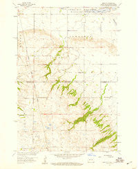 Marlow South Dakota Historical topographic map, 1:24000 scale, 7.5 X 7.5 Minute, Year 1958