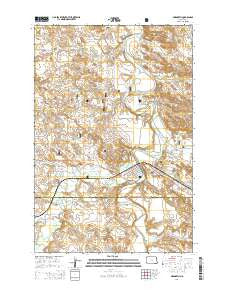 Marmarth North Dakota Current topographic map, 1:24000 scale, 7.5 X 7.5 Minute, Year 2014