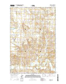 Marshall North Dakota Current topographic map, 1:24000 scale, 7.5 X 7.5 Minute, Year 2014