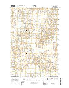 Marshall SW North Dakota Current topographic map, 1:24000 scale, 7.5 X 7.5 Minute, Year 2014