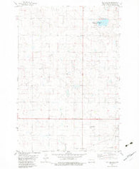 May Lake SE North Dakota Historical topographic map, 1:24000 scale, 7.5 X 7.5 Minute, Year 1982