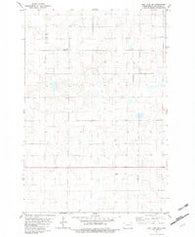 May Lake SW North Dakota Historical topographic map, 1:24000 scale, 7.5 X 7.5 Minute, Year 1982