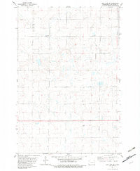 May Lake SW North Dakota Historical topographic map, 1:24000 scale, 7.5 X 7.5 Minute, Year 1982