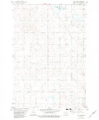 May Lake North Dakota Historical topographic map, 1:24000 scale, 7.5 X 7.5 Minute, Year 1982
