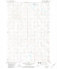 May Lake North Dakota Historical topographic map, 1:24000 scale, 7.5 X 7.5 Minute, Year 1982