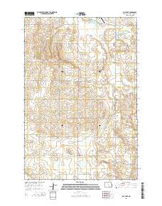 May Lake North Dakota Current topographic map, 1:24000 scale, 7.5 X 7.5 Minute, Year 2014