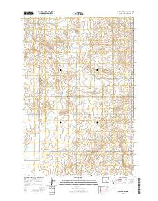 May Lake NW North Dakota Current topographic map, 1:24000 scale, 7.5 X 7.5 Minute, Year 2014